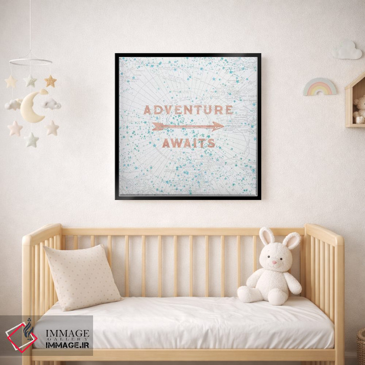 تابلو دکوراتیو ماجراجویی در انتظار در رزگلد اثر نیچر مجیک - D2B