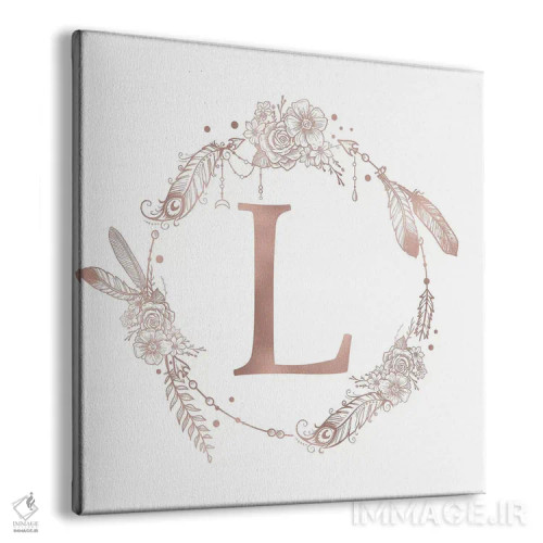 تابلو دکوراتیو حرف L اثر نیچر مجیک - نمای پرسپکتیو محصول