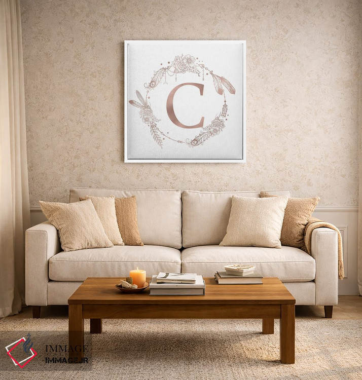 تابلو دکوراتیو حرف C اثر نیچر مجیک - D5W