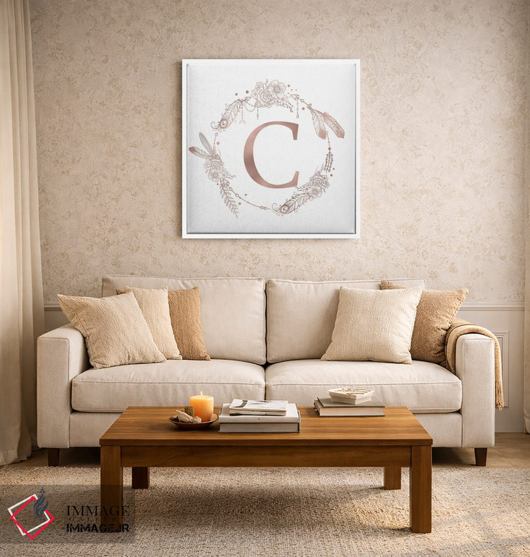 تابلو دکوراتیو حرف C اثر نیچر مجیک - D5W