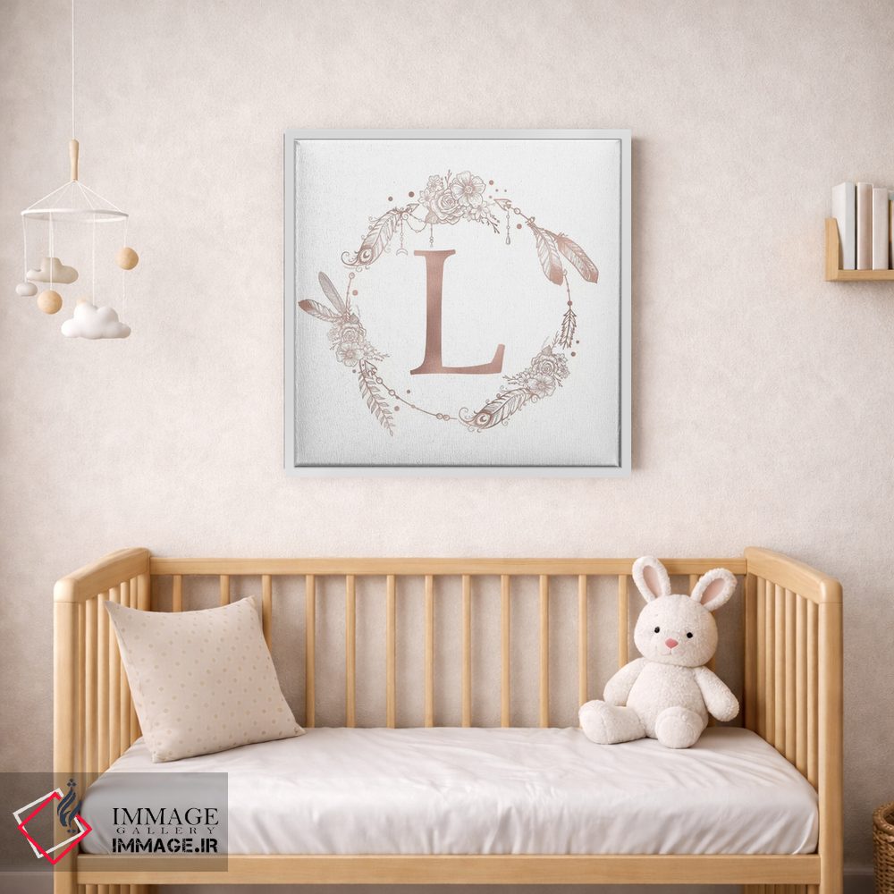 تابلو دکوراتیو حرف L اثر نیچر مجیک - D1W