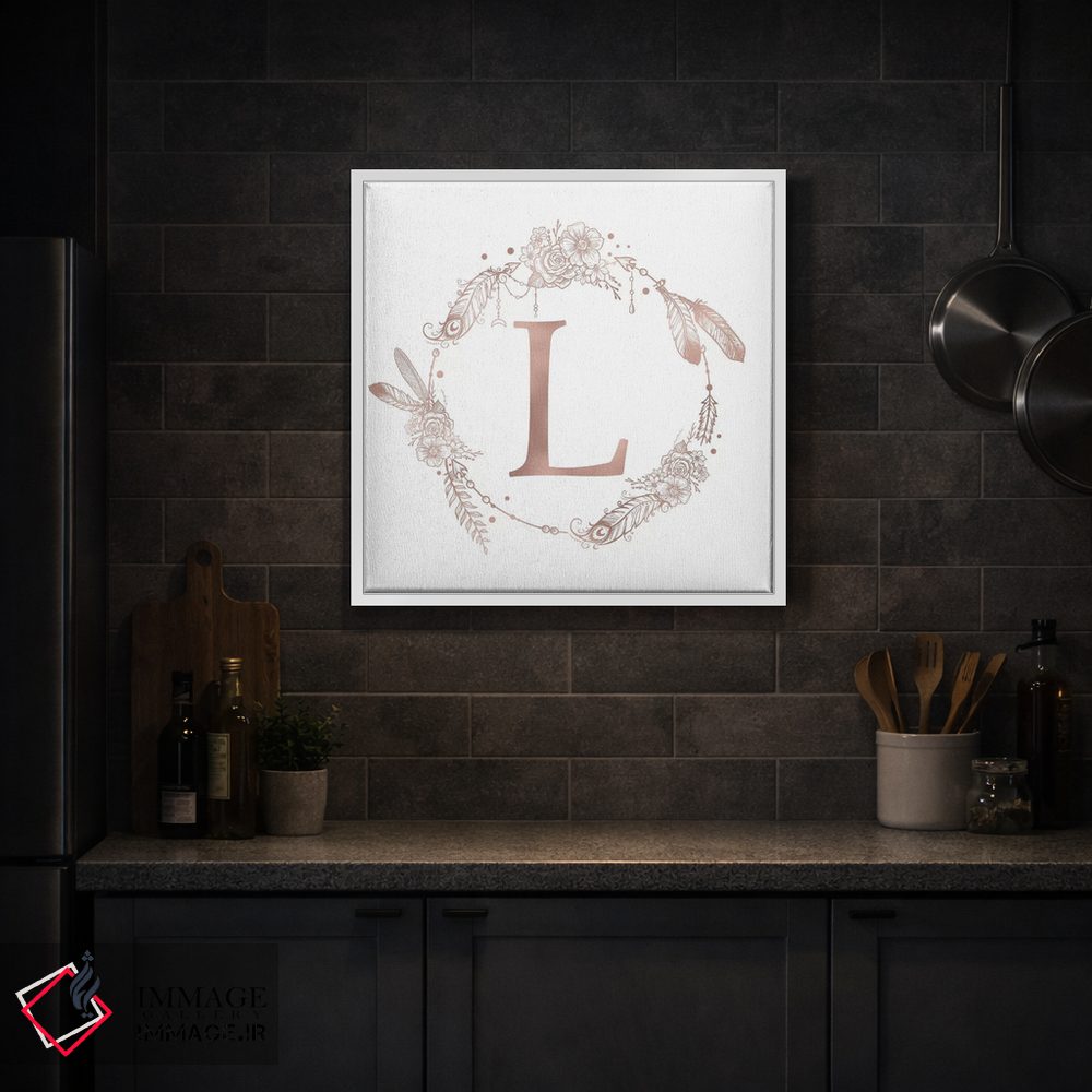 تابلو دکوراتیو حرف L اثر نیچر مجیک - D3W