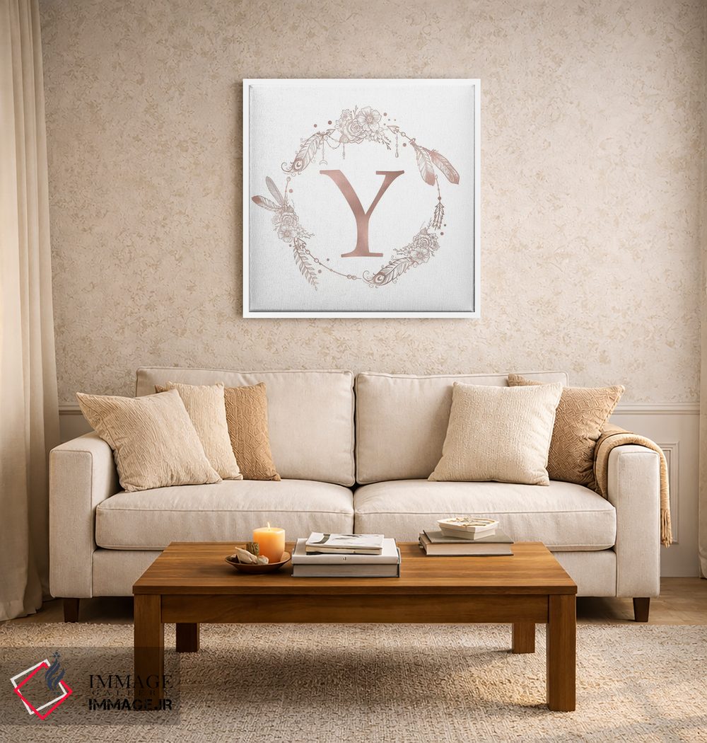 تابلو دکوراتیو حرف Y اثر نیچر مجیک - D6W