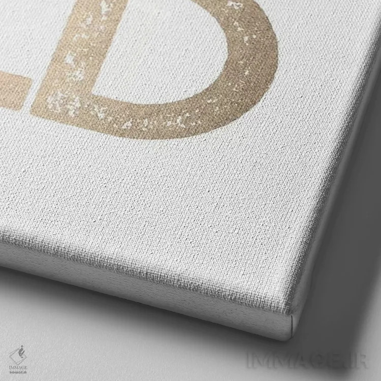 تابلو دکوراتیو وحشی بمان II اثر نیچر مجیک - نمای نزدیک بافت بوم