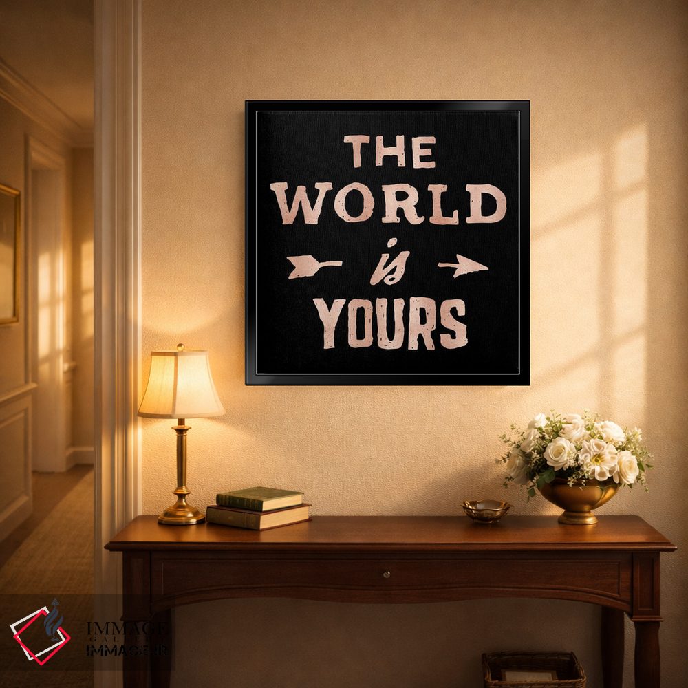 تابلو دکوراتیو ماجراجویی، جهان مال توست اثر نیچر مجیک - D4B