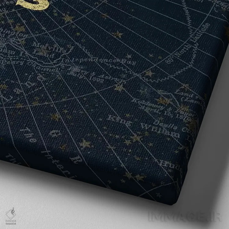 تابلو دکوراتیو ماجراجویی در انتظار است اثر نیچر مجیک - نمای نزدیک بافت بوم