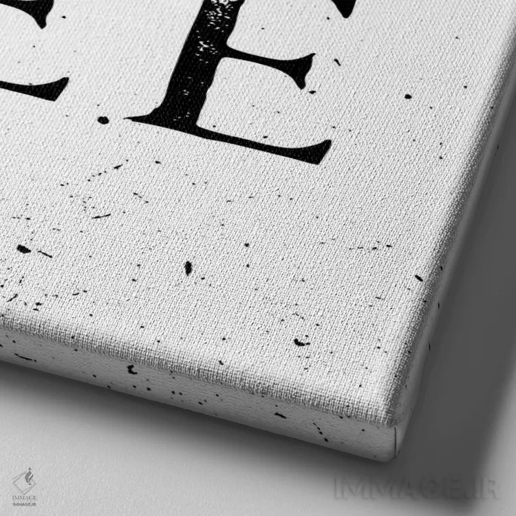 تابلو دکوراتیو آزاد و وحشی رزگلد اثر نیچر مجیک - نمای نزدیک بافت بوم