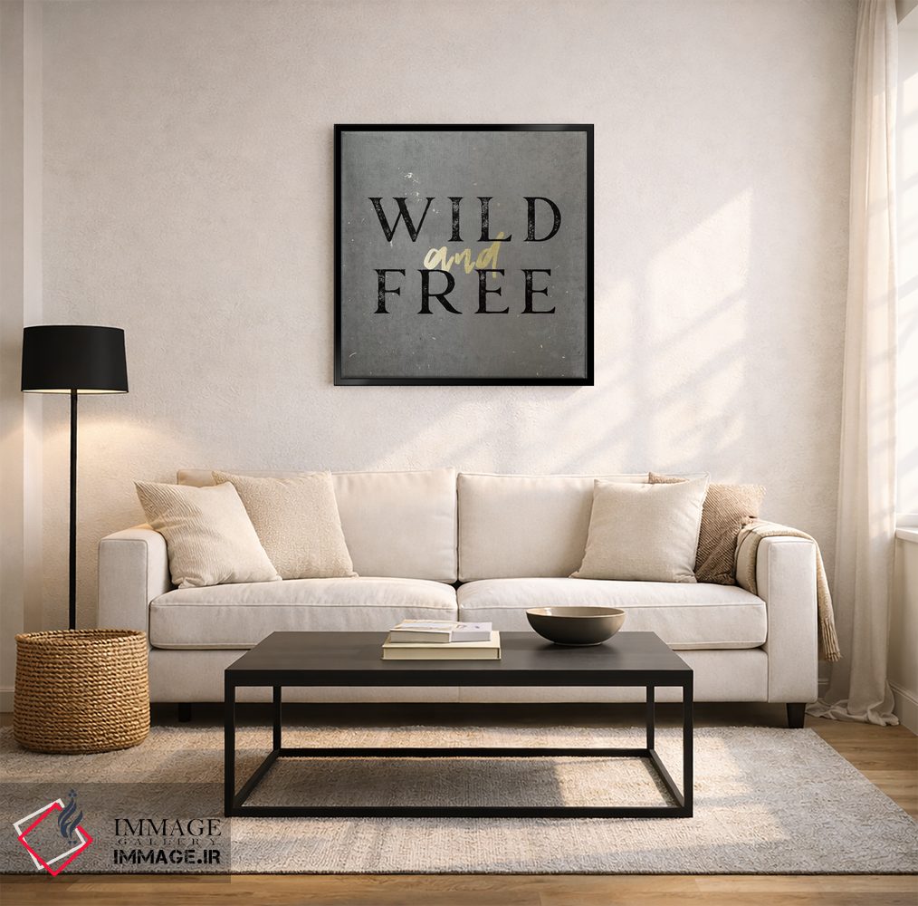 تابلو دکوراتیو آزاد و وحشی طلایی اثر نیچر مجیک - D3B