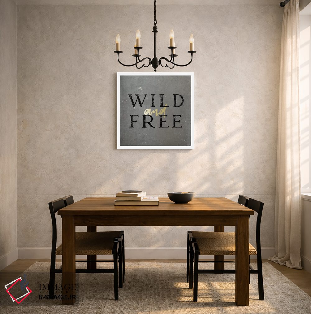 تابلو دکوراتیو آزاد و وحشی طلایی اثر نیچر مجیک - D5W