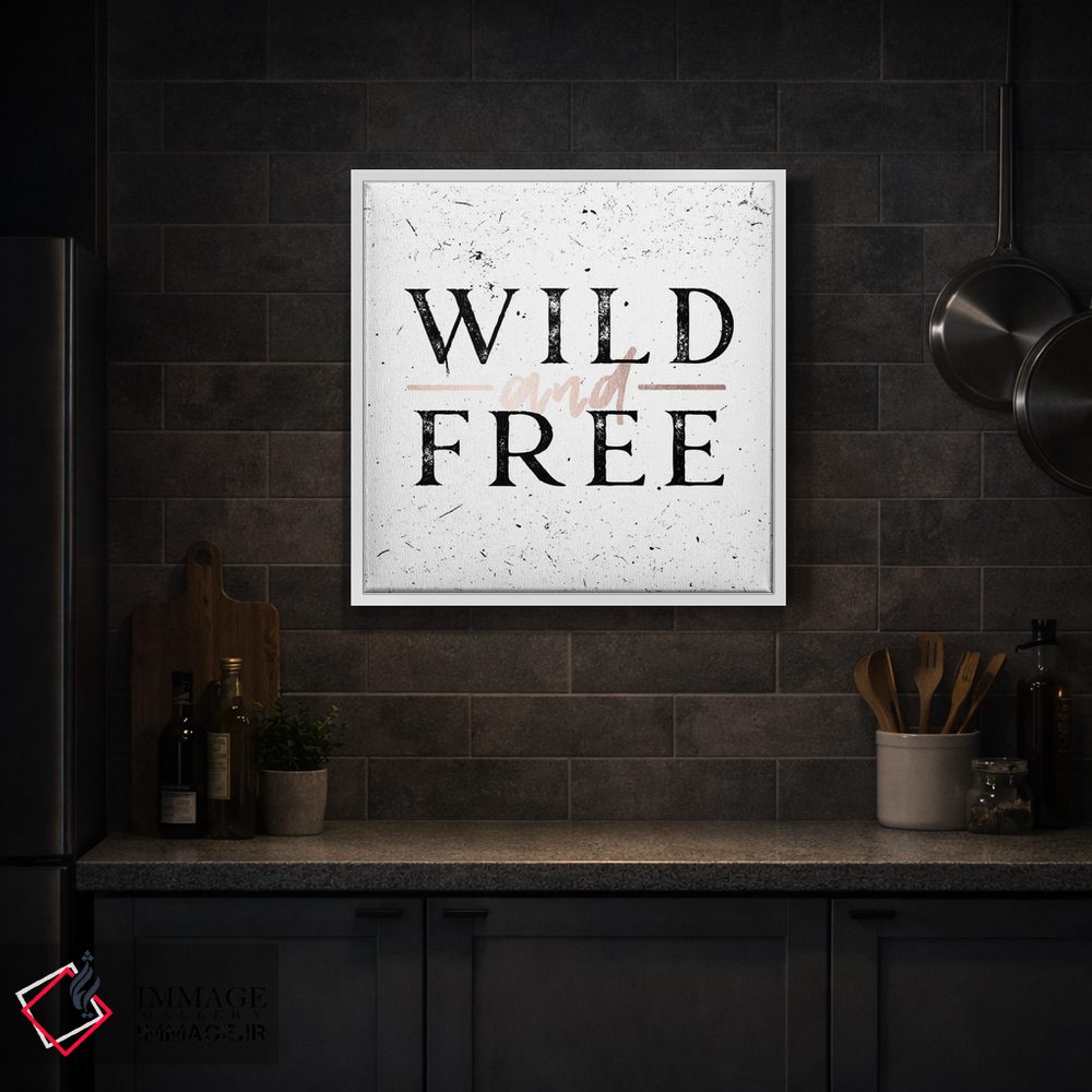 تابلو دکوراتیو آزاد و وحشی رزگلد اثر نیچر مجیک - D2W