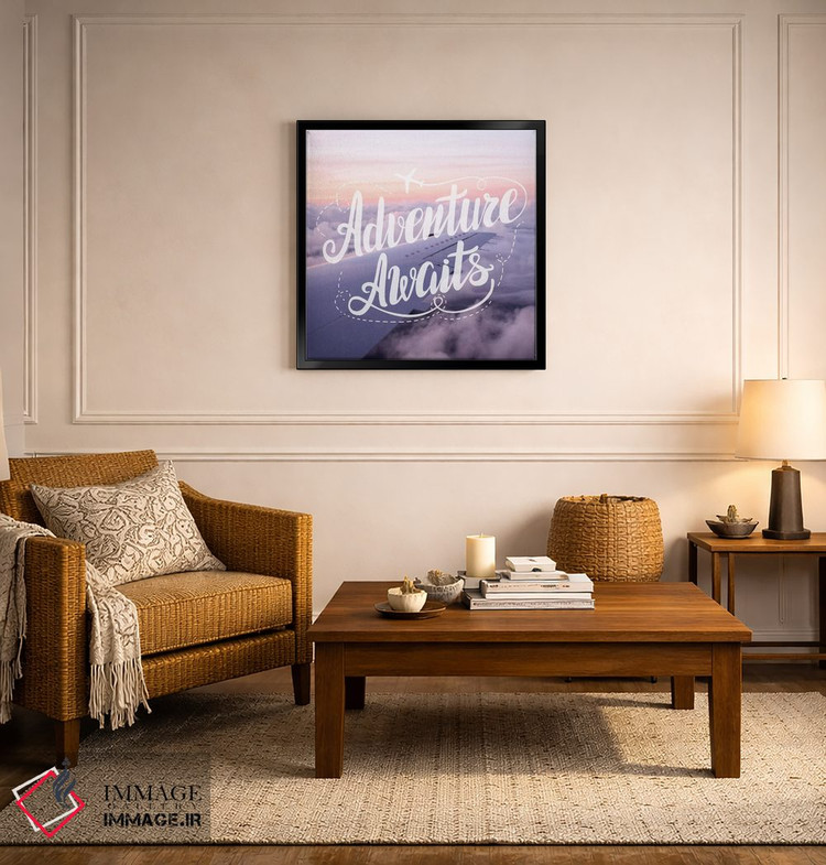 تابلو دکوراتیو ماجراجویی در انتظار است: هواپیما بر فراز ابرها اثر نیچر مجیک - D6B