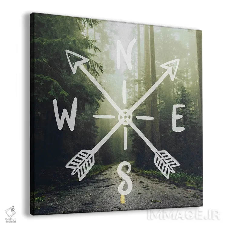 تابلو دکوراتیو جاده ردوود اثر نیچر مجیک - نمای پرسپکتیو محصول