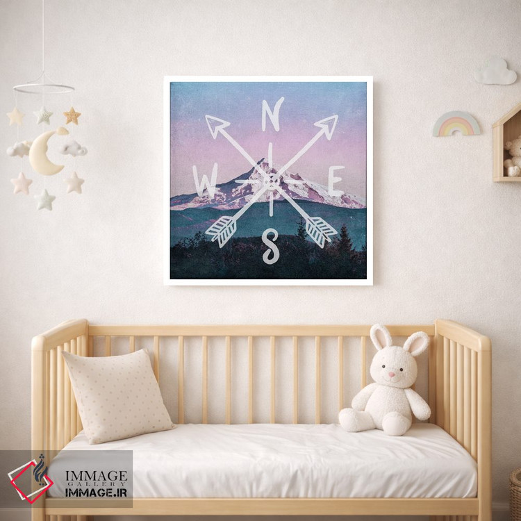 تابلو دکوراتیو کوه رزگلد اثر نیچر مجیک - D1W