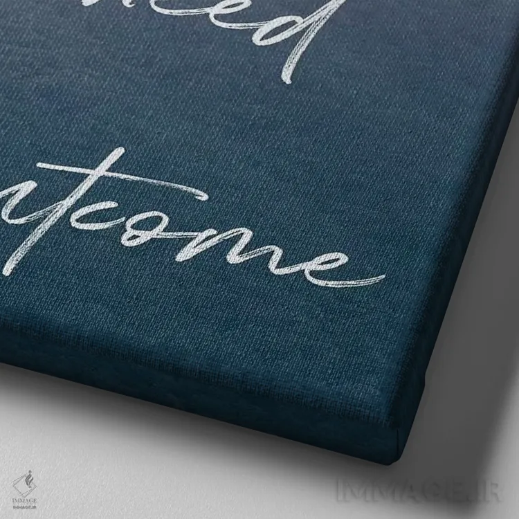 تابلو دکوراتیو کار را انجام بده: غروب کوهستان دودی اثر نیچر مجیک - نمای نزدیک بافت بوم