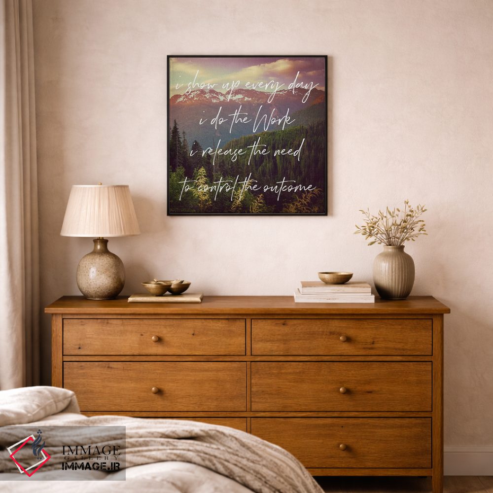 تابلو دکوراتیو کار را انجام بده: غروب در جنگل کوهستانی اثر نیچر مجیک - D1B