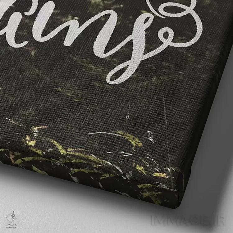 تابلو دکوراتیو ایمان کوه ها را جابه جا می کند: گل های وحشی کوهستانی اثر نیچر مجیک - نمای نزدیک بافت بوم