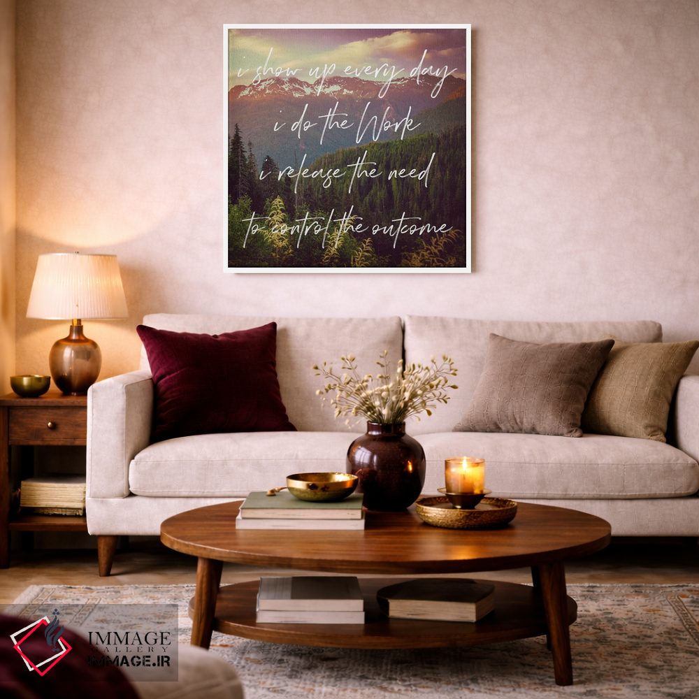 تابلو دکوراتیو کار را انجام بده: غروب در جنگل کوهستانی اثر نیچر مجیک - D2W