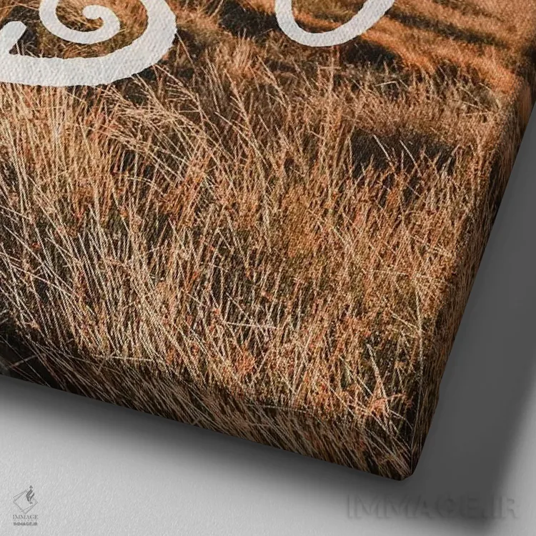 تابلو دکوراتیو در آغوش بگیر سفر را: مسیر دره کوهستانی اثر نیچر مجیک - نمای نزدیک بافت بوم