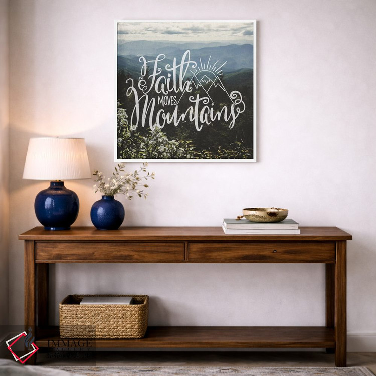 تابلو دکوراتیو ایمان کوه ها را جابه جا می کند: گل های وحشی کوهستانی اثر نیچر مجیک - D2W