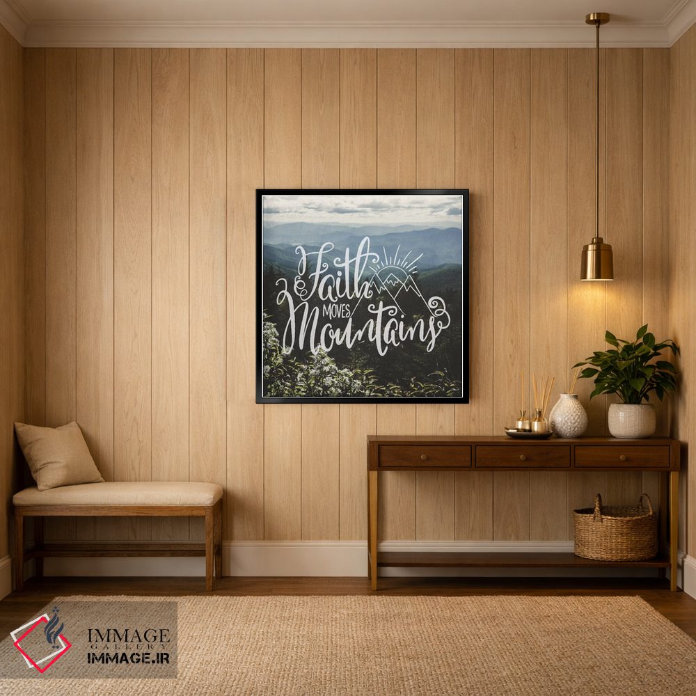 تابلو دکوراتیو ایمان کوه ها را جابه جا می کند: گل های وحشی کوهستانی اثر نیچر مجیک - D4B