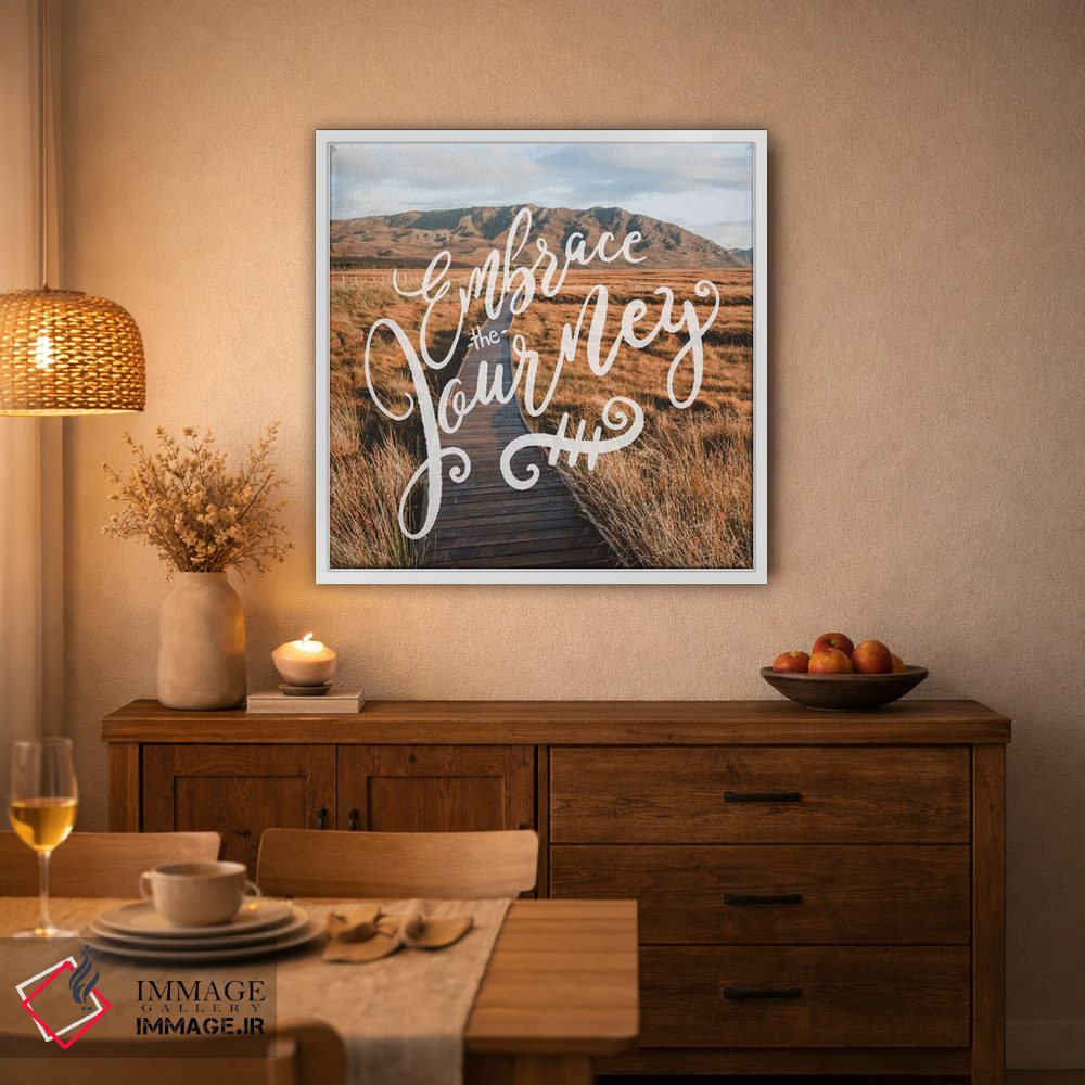 تابلو دکوراتیو در آغوش بگیر سفر را: مسیر دره کوهستانی اثر نیچر مجیک - D2W