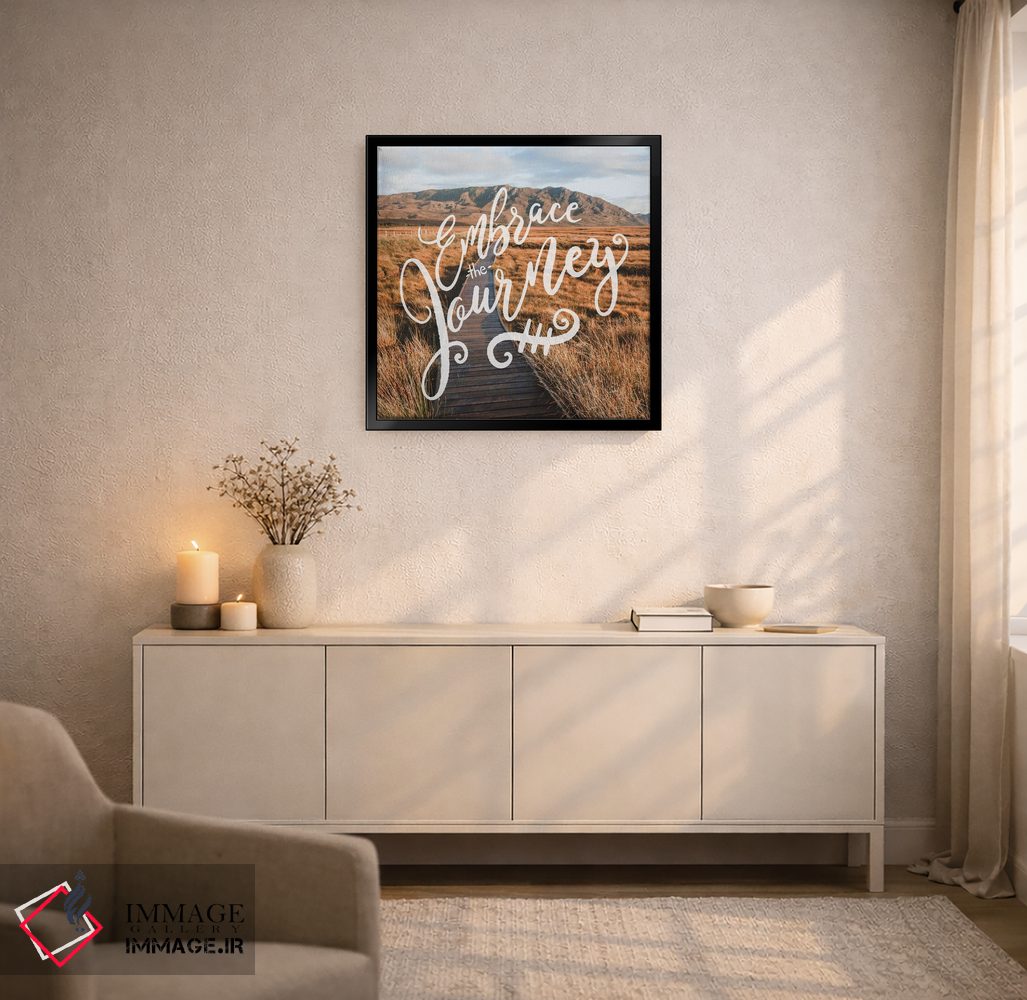 تابلو دکوراتیو در آغوش بگیر سفر را: مسیر دره کوهستانی اثر نیچر مجیک - D5B