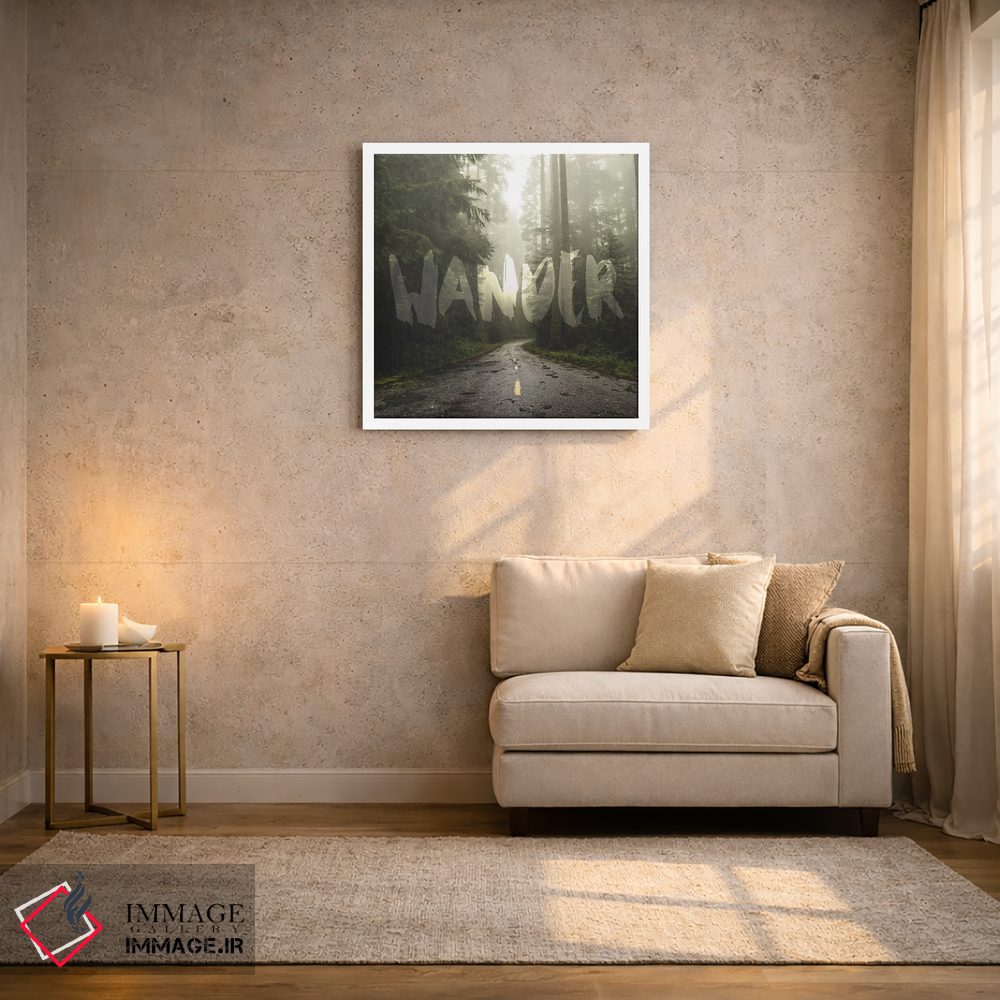 تابلو دکوراتیو در سرگردانی جاده جنگل ردوود اثر نیچر مجیک - D2W