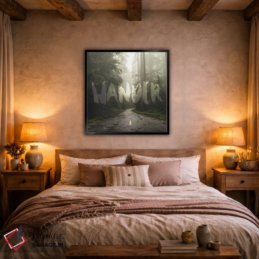 تابلو دکوراتیو در سرگردانی جاده جنگل ردوود اثر نیچر مجیک - D4B