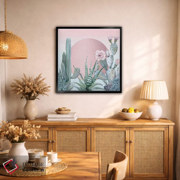 تابلو دکوراتیو غروب کویر اثر نیچر مجیک - D1B