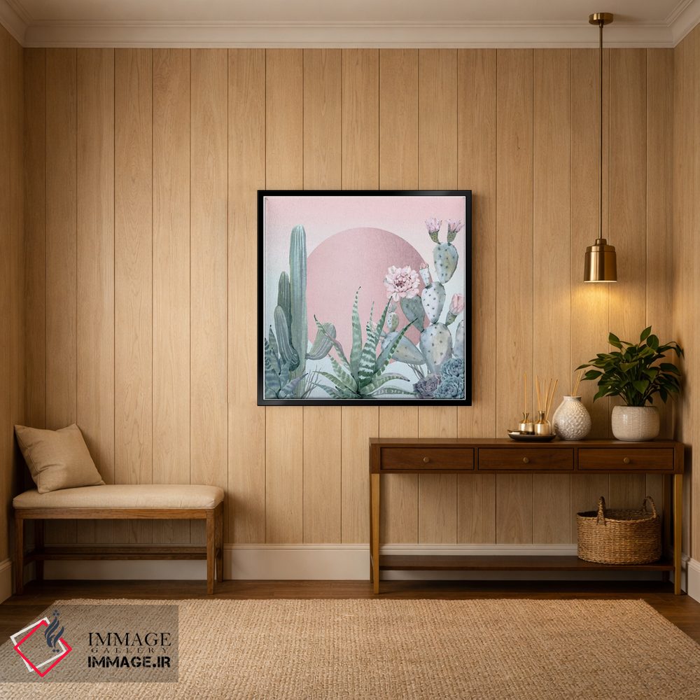 تابلو دکوراتیو غروب کویر اثر نیچر مجیک - D5B