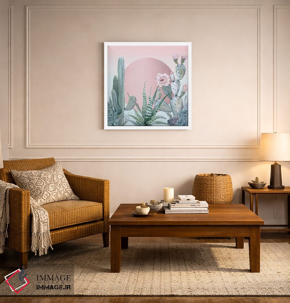 تابلو دکوراتیو غروب کویر اثر نیچر مجیک - D6W