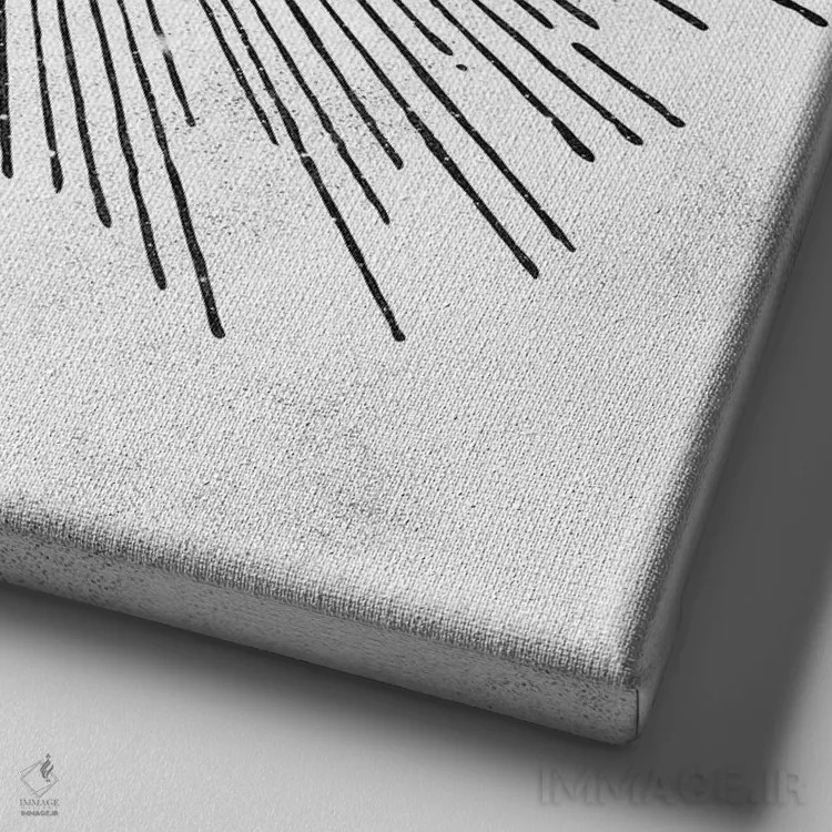 تابلو دکوراتیو چشم در میان ستارگان فضا اثر نیچر مجیک - نمای نزدیک بافت بوم