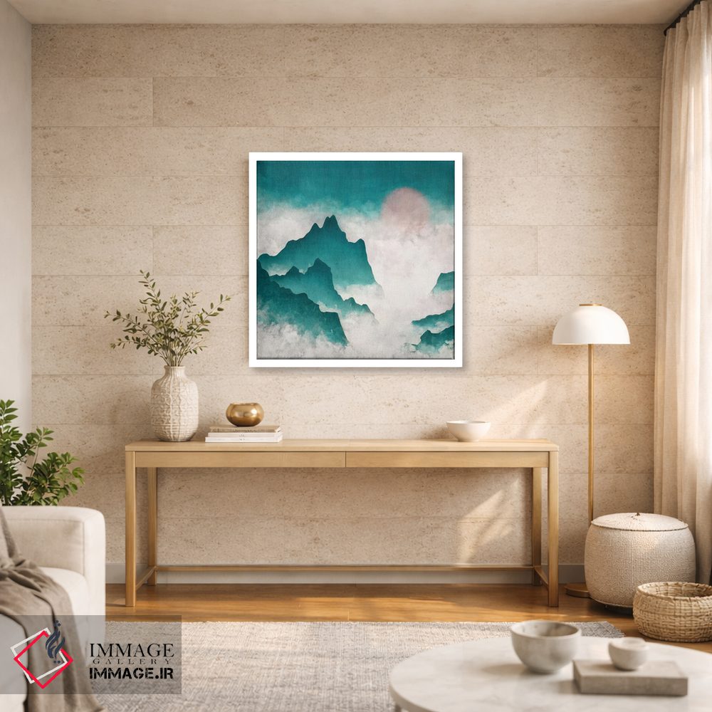 تابلو مدرن ماجراجویی کوهستانی با آرزوی سفر اثر نیچر مجیک - D3W