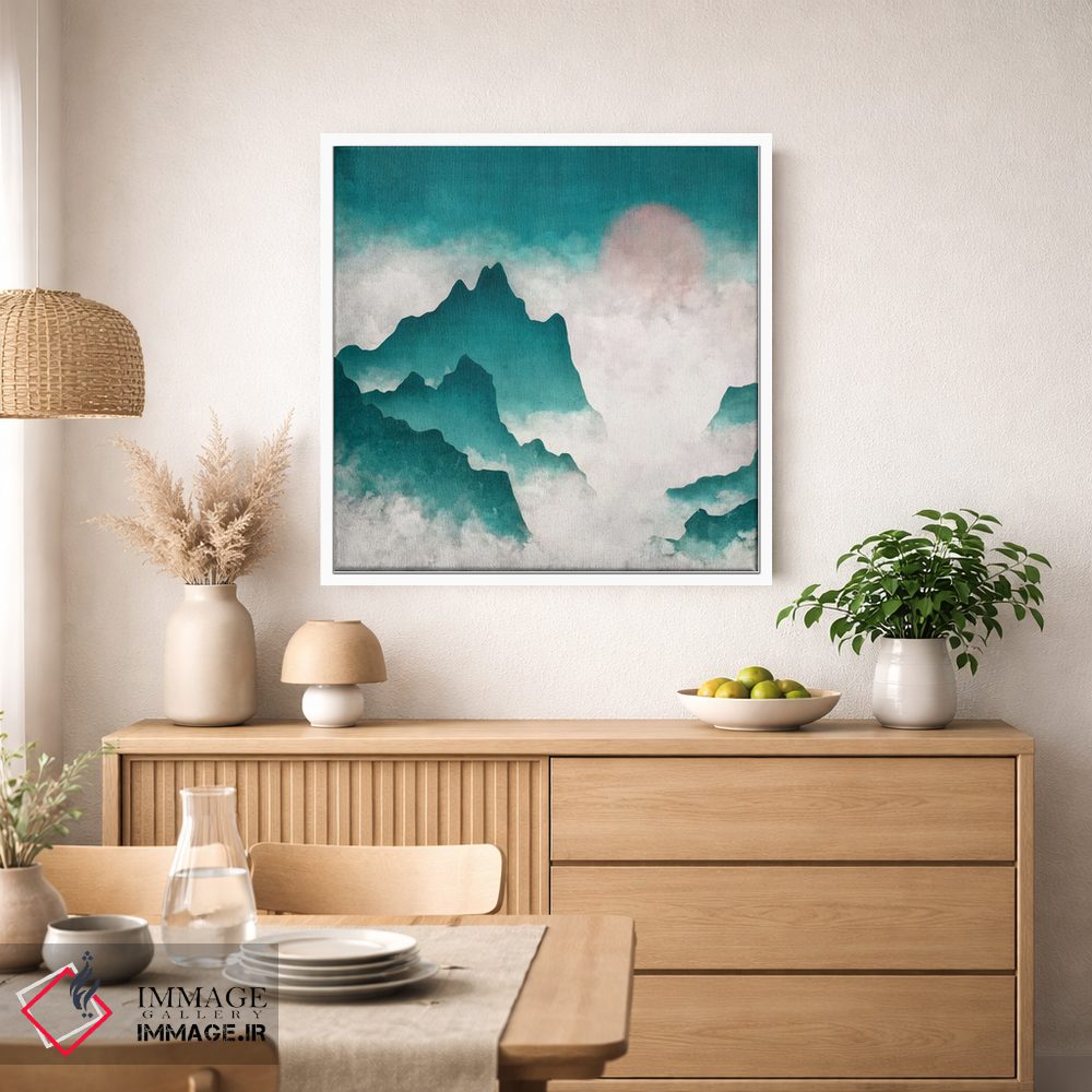 تابلو مدرن ماجراجویی کوهستانی با آرزوی سفر اثر نیچر مجیک - D4W