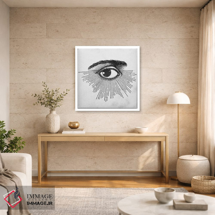 تابلو دکوراتیو چشم در میان ستارگان فضا اثر نیچر مجیک - D1W