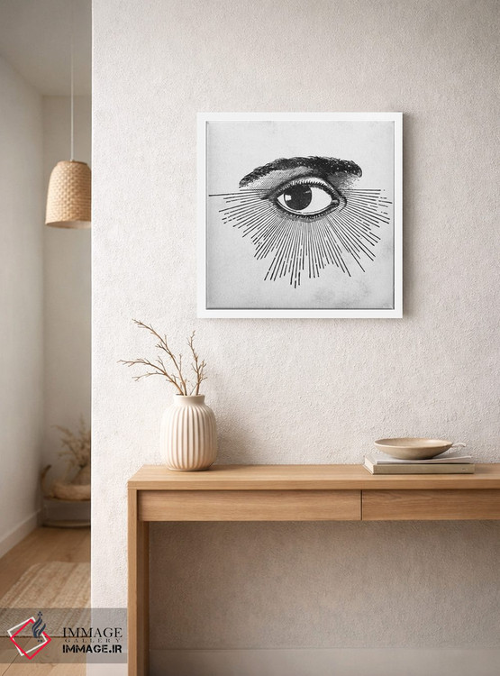 تابلو دکوراتیو چشم در میان ستارگان فضا اثر نیچر مجیک - D3W