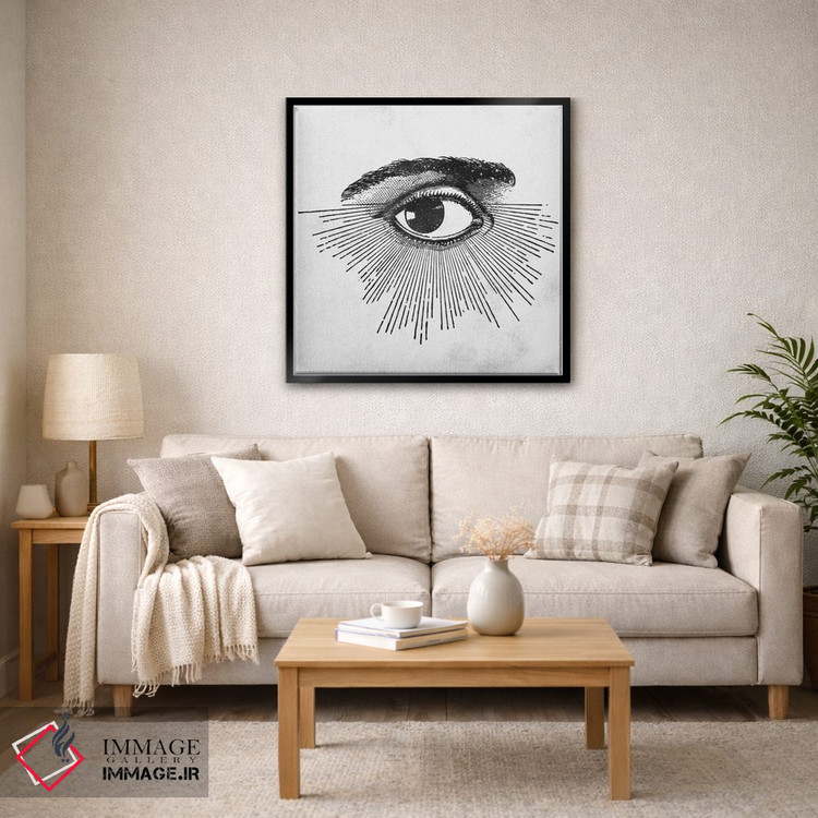تابلو دکوراتیو چشم در میان ستارگان فضا اثر نیچر مجیک - D5B