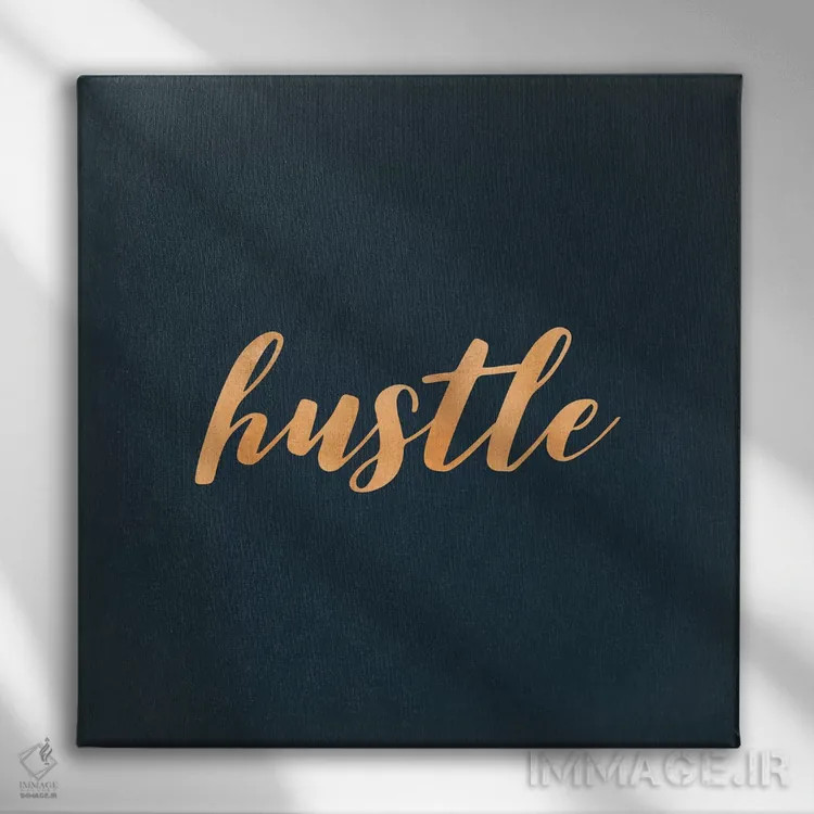 تابلو دکوراتیو تلاش و تکاپو اثر نیچر مجیک - نمای روبهرو روی دیوار