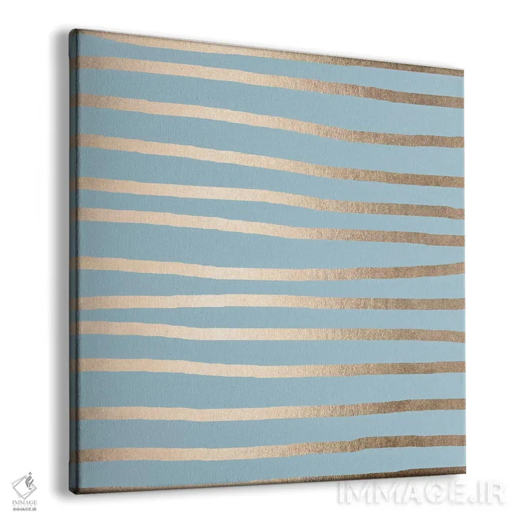 تابلو مینیمال خطوط انتزاعی مدرن اثر نیچر مجیک - نمای پرسپکتیو محصول