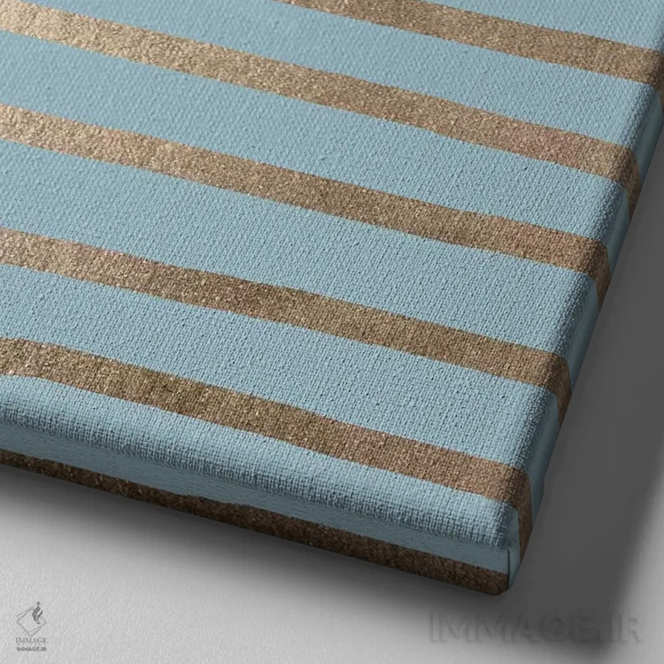 تابلو مینیمال خطوط انتزاعی مدرن اثر نیچر مجیک - نمای نزدیک بافت بوم