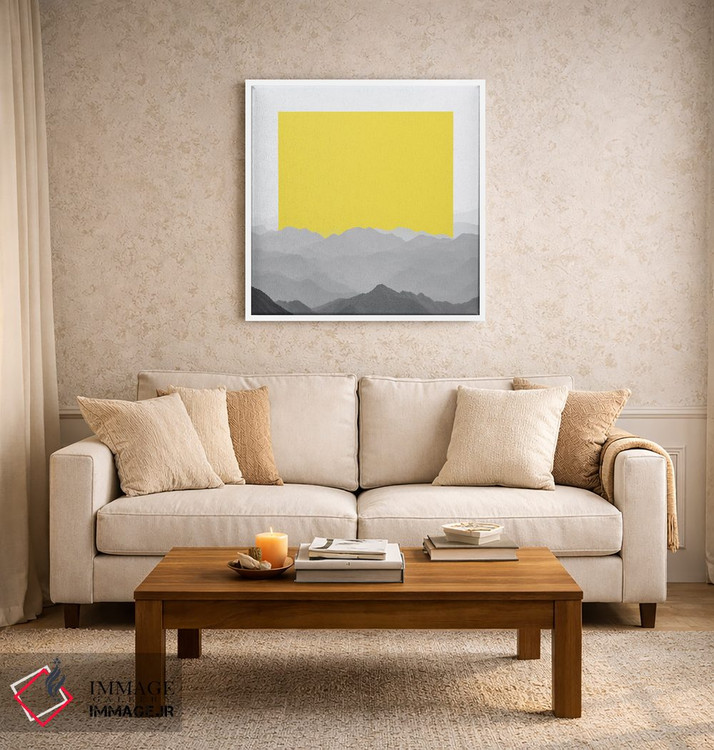 تابلو مینیمال طلوع کوهستانی - دروازه ای به طبیعت انتزاعی اثر نیچر مجیک - D3W