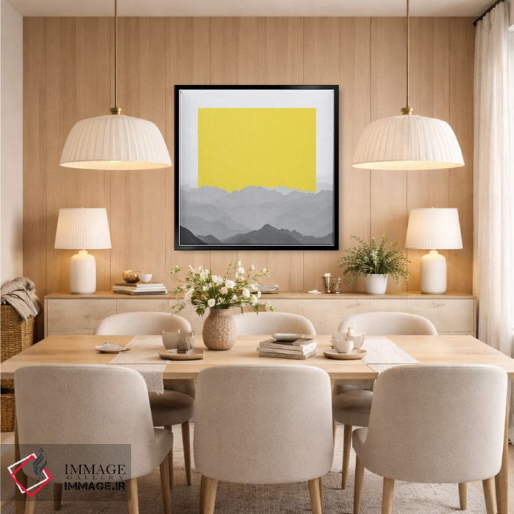 تابلو مینیمال طلوع کوهستانی - دروازه ای به طبیعت انتزاعی اثر نیچر مجیک - D5B