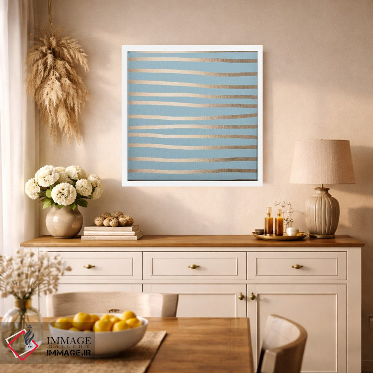 تابلو مینیمال خطوط انتزاعی مدرن اثر نیچر مجیک - D1W