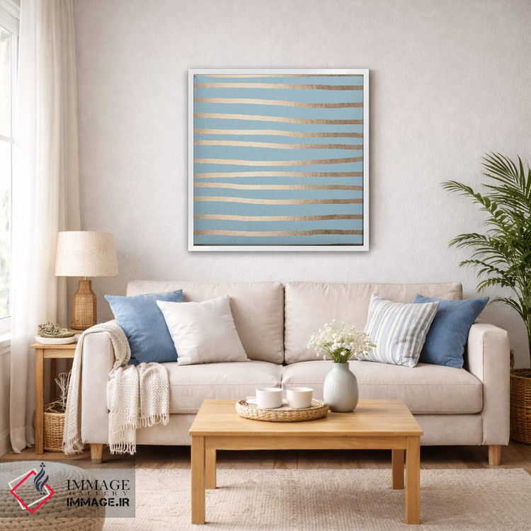 تابلو مینیمال خطوط انتزاعی مدرن اثر نیچر مجیک - D3W