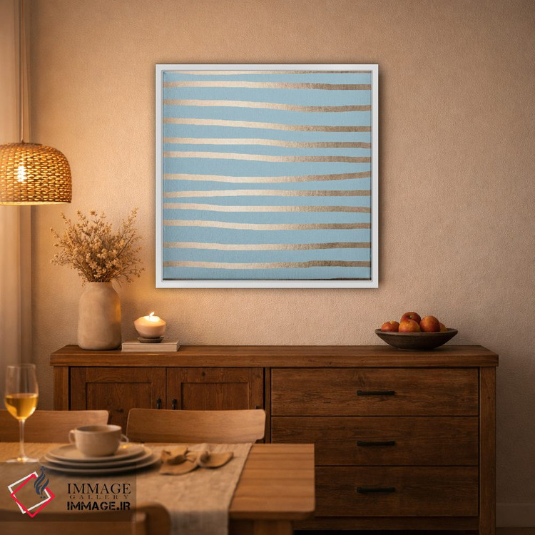 تابلو مینیمال خطوط انتزاعی مدرن اثر نیچر مجیک - D2W