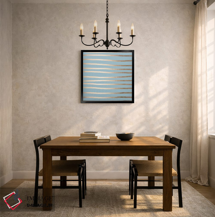 تابلو مینیمال خطوط انتزاعی مدرن اثر نیچر مجیک - D4B