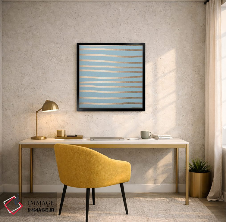 تابلو مینیمال خطوط انتزاعی مدرن اثر نیچر مجیک - D5B