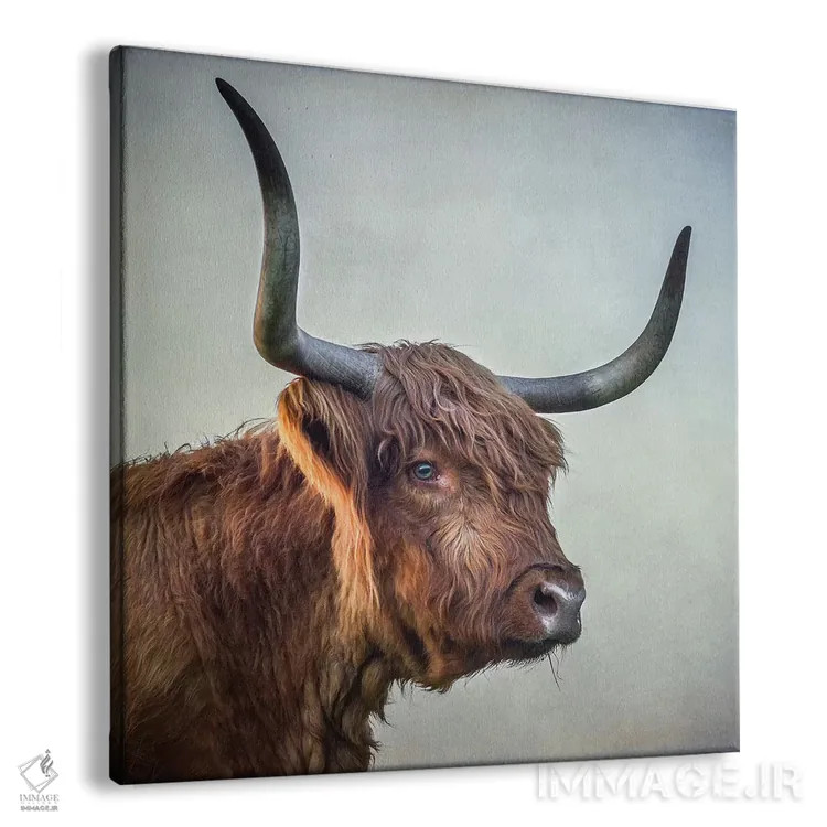 تابلو مدرن دختر چشم آبی اثر مارک جمل - نمای پرسپکتیو محصول