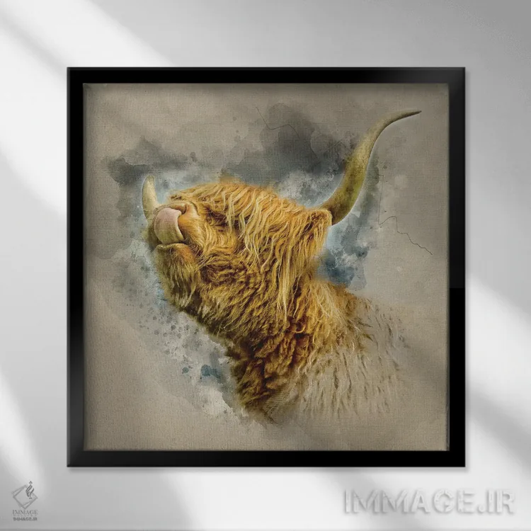 تابلو مدرن هوای بهاری II اثر مارک جمل - نمای قابدار مشکی