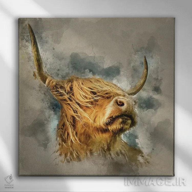 تابلو مدرن شکوه II اثر مارک جمل - نمای روبهرو روی دیوار